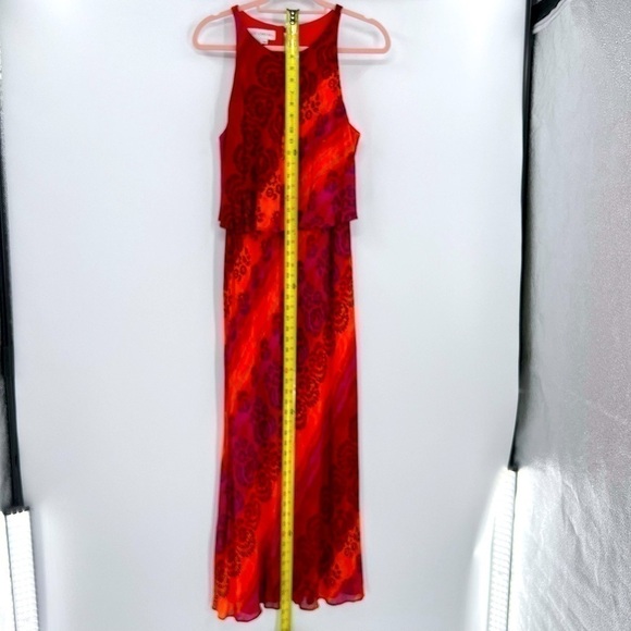 Maggy London Sleeveless Maxi Dress Paisley/Floral size 14 - Picture 9 of 9